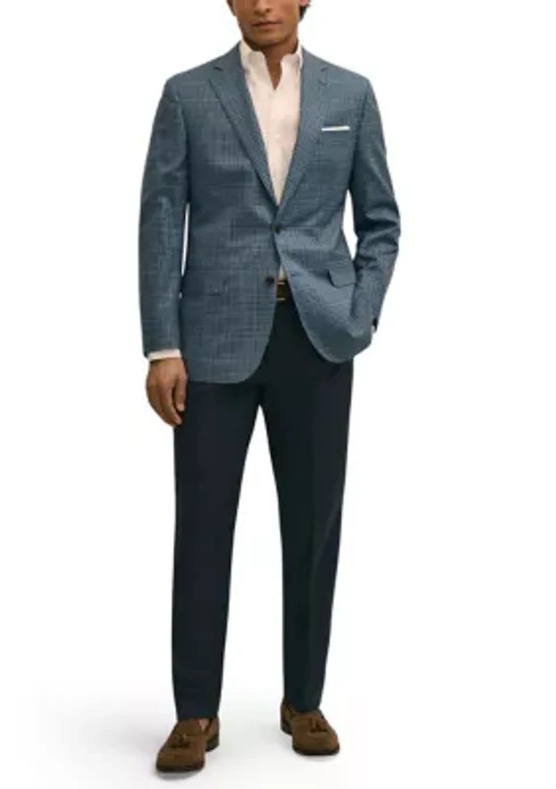 Men's Multi Gingham Check Sport Coat