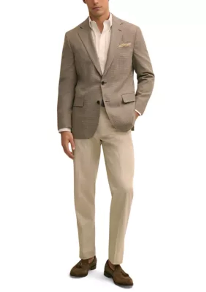 Men's Hopsack Wool Classic Fit Sportcoat