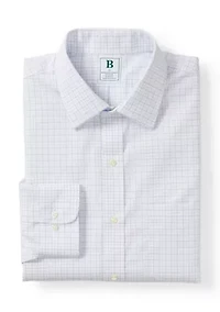 Men's Tattersal Broadcloth Spread Collar Shirt
