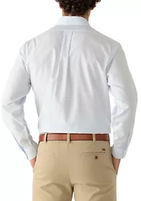 Men's Tattersal Broadcloth Spread Collar Shirt