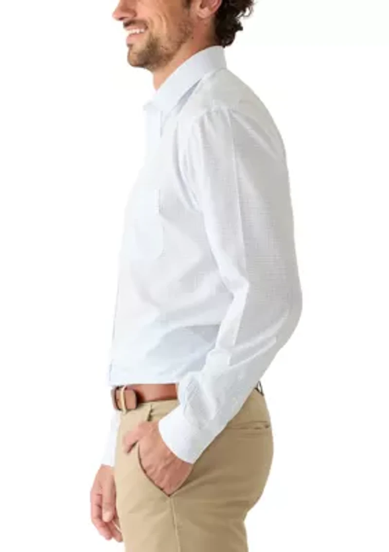 Men's Tattersal Broadcloth Spread Collar Shirt
