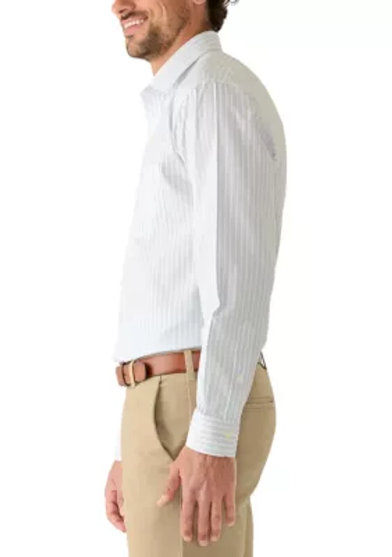 Men's Outline Striped Collar Shirt