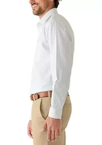 Men's Outline Striped Collar Shirt