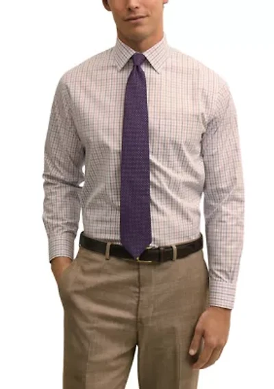 Men's Tattersal Checkered Button Down Shirt