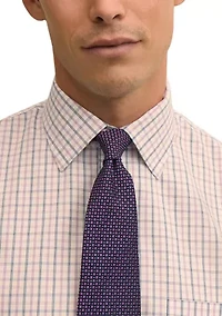 Men's Tattersal Checkered Button Down Shirt