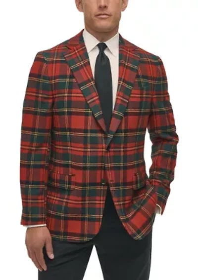 Tartan Wool Stretch Classic Fit Sportcoat