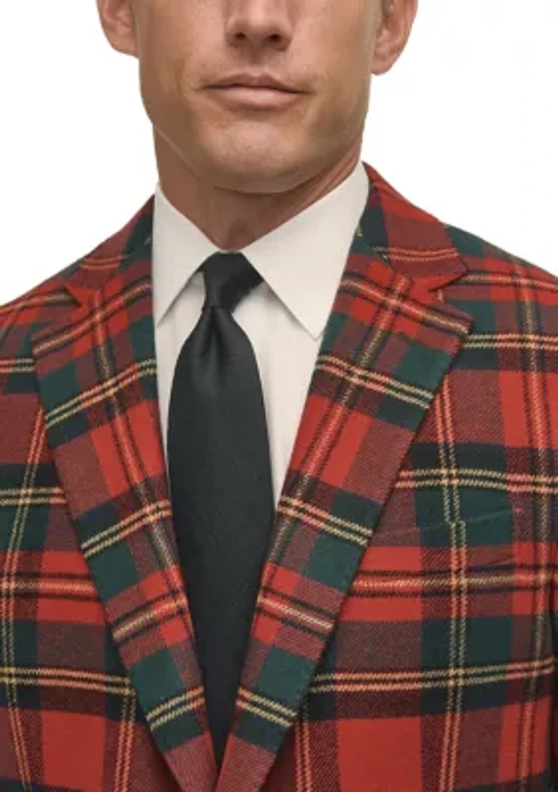 Tartan Wool Stretch Classic Fit Sportcoat
