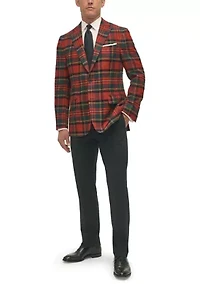 Tartan Wool Stretch Classic Fit Sportcoat