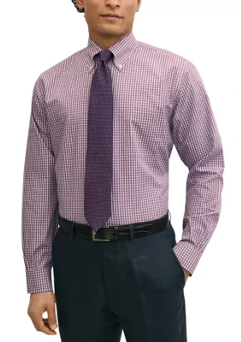 Men's Checkered Button Down Shirt