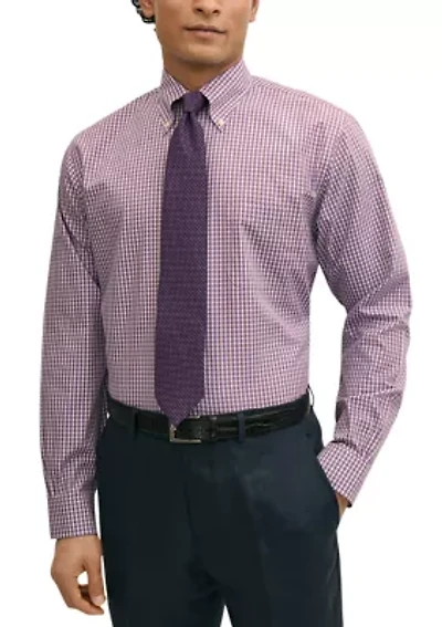 Men's Checkered Button Down Shirt