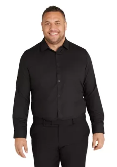 Big & Tall Boston Textured Bamboo Shirt