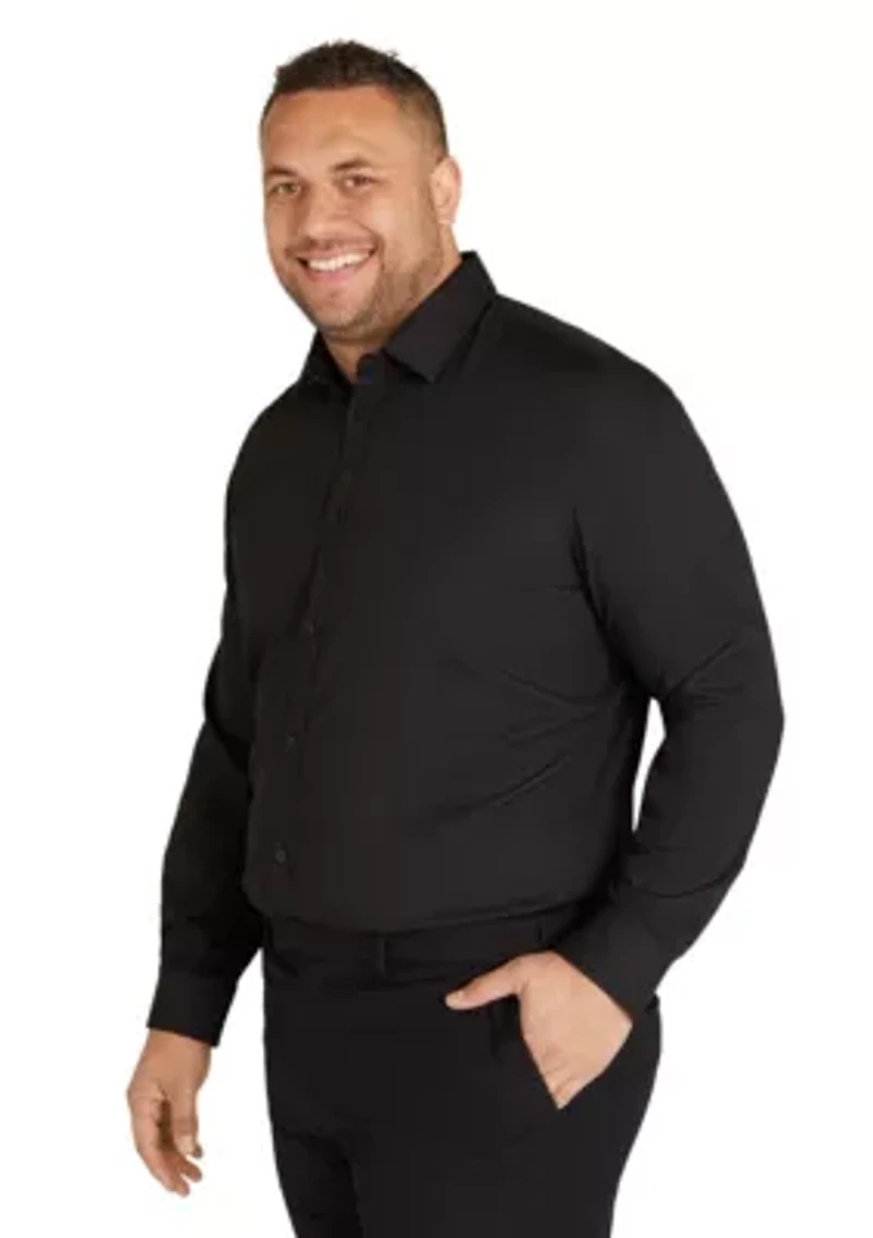 Big & Tall Boston Textured Bamboo Shirt