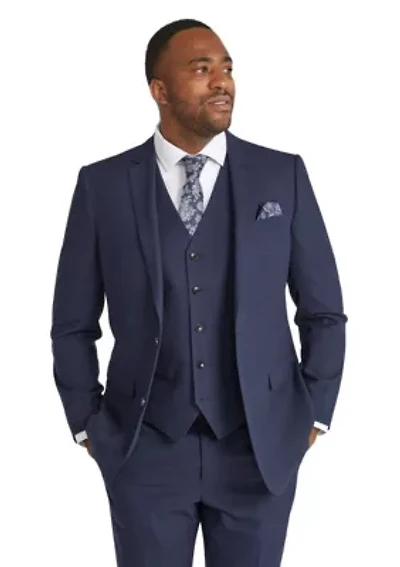 Big & Tall Damon Check Suit Jacket