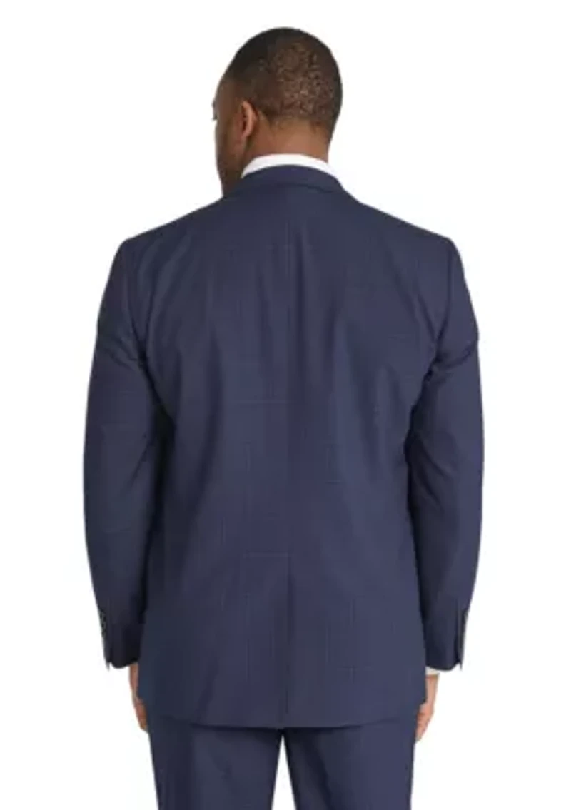 Big & Tall Damon Check Suit Jacket