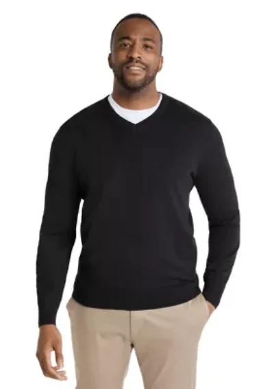 Big & Tall Essential V-Neck Sweater