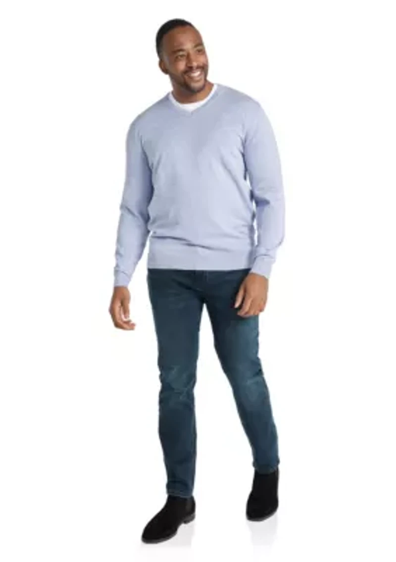 Big & Tall Essential V-Neck Sweater