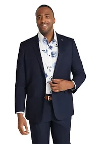 Big & Tall Diego Textured Stretch Suit Jacket