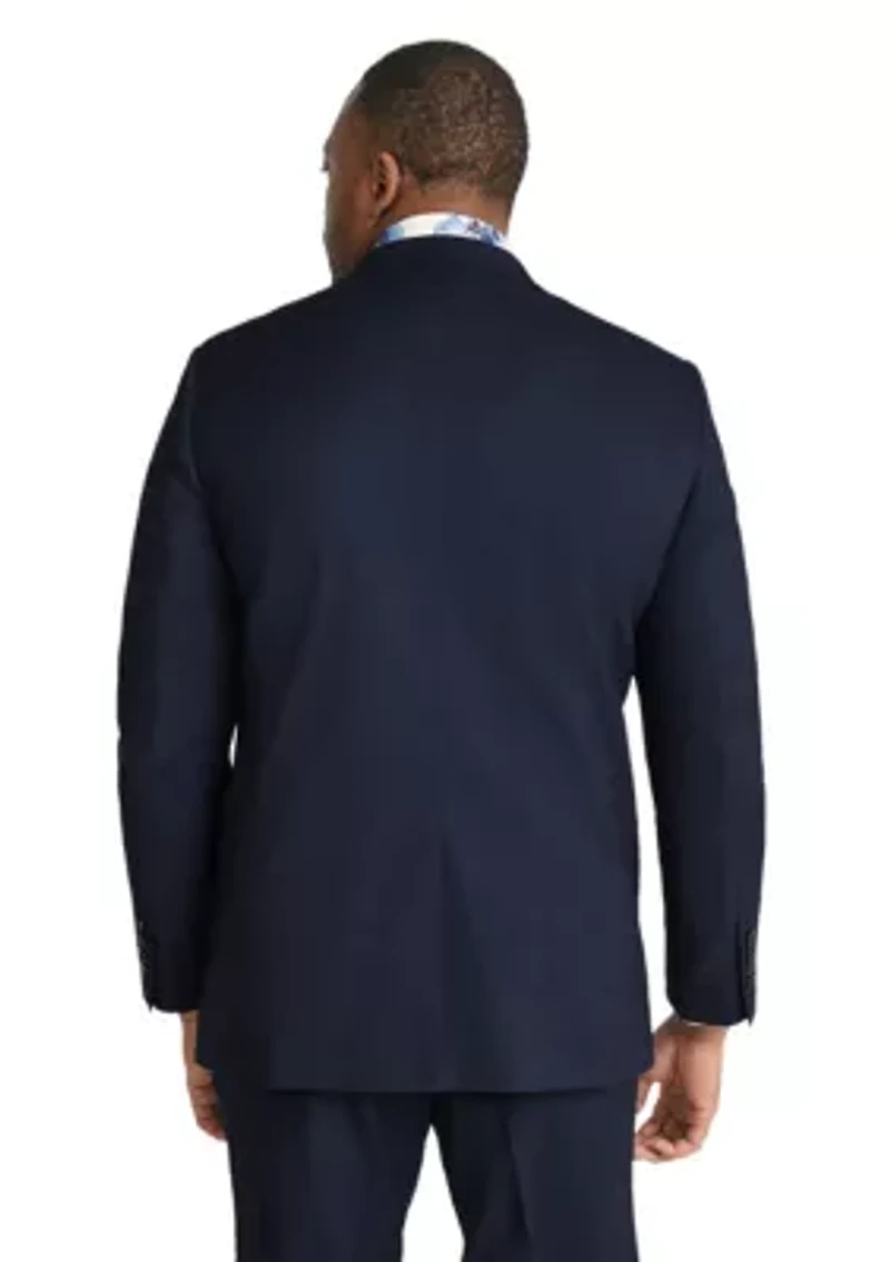 Big & Tall Diego Textured Stretch Suit Jacket