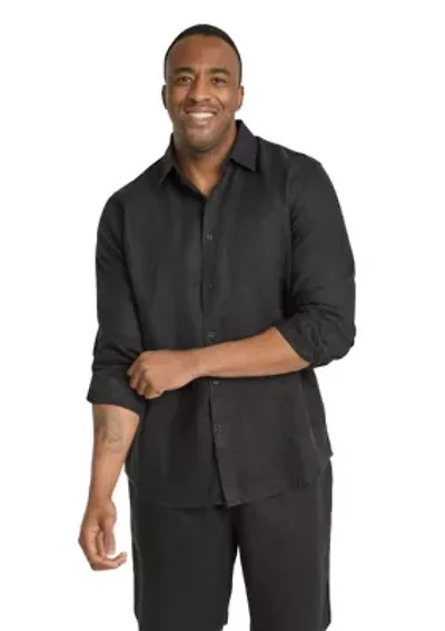 Big & Tall Resort Relaxed Fit Linen Shirt