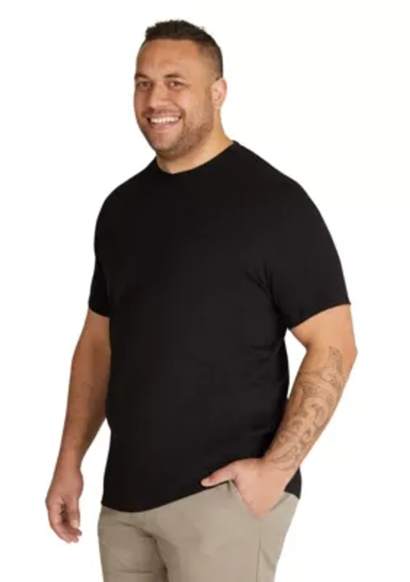 Big & Tall Essential Longline Panel Tee