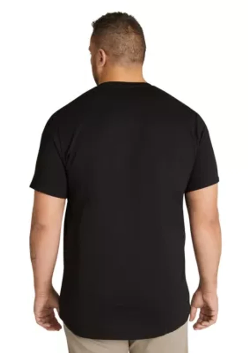 Big & Tall Essential Longline Panel Tee