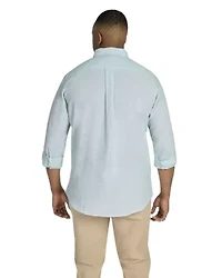Big & Tall Serge Melange Linen Shirt