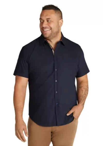Big & Tall Emile Textured Stretch Shirt