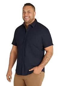Big & Tall Emile Textured Stretch Shirt