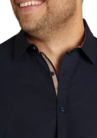 Big & Tall Emile Textured Stretch Shirt