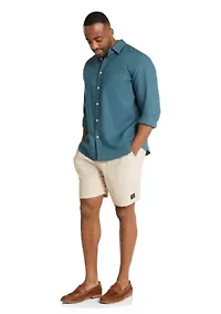 Big & Tall Burleigh Linen Blend Short
