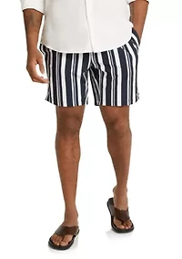 Big & Tall Cabana Stripe Swim Short