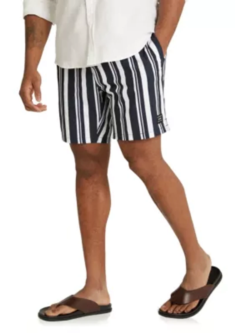 Big & Tall Cabana Stripe Swim Short