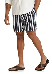 Big & Tall Cabana Stripe Swim Short