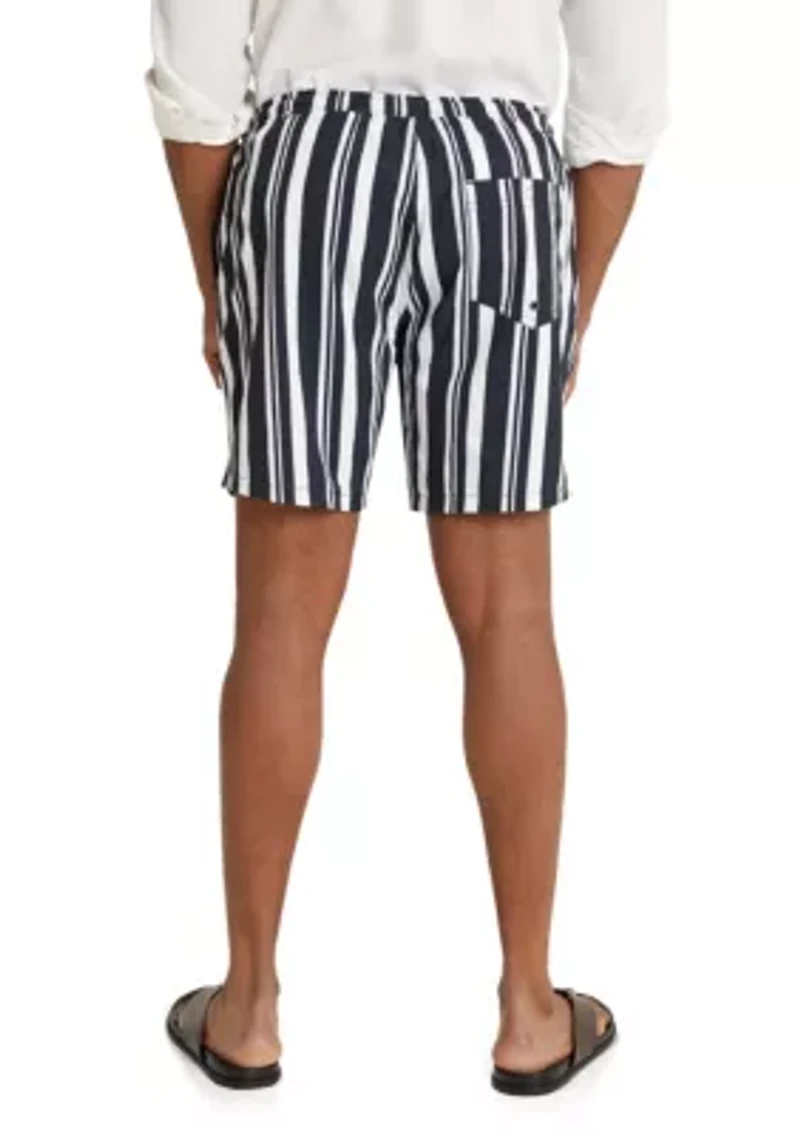 Big & Tall Cabana Stripe Swim Short