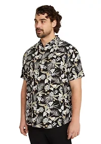 Big & Tall Tropics Print Shirt