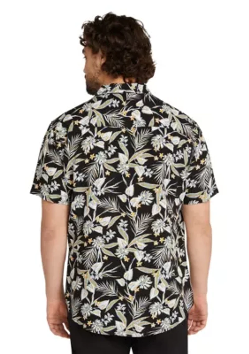 Big & Tall Tropics Print Shirt