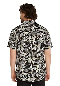 Big & Tall Tropics Print Shirt