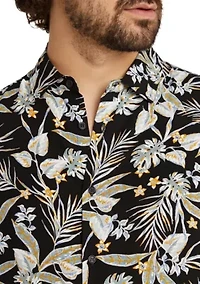 Big & Tall Tropics Print Shirt