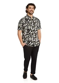 Big & Tall Tropics Print Shirt