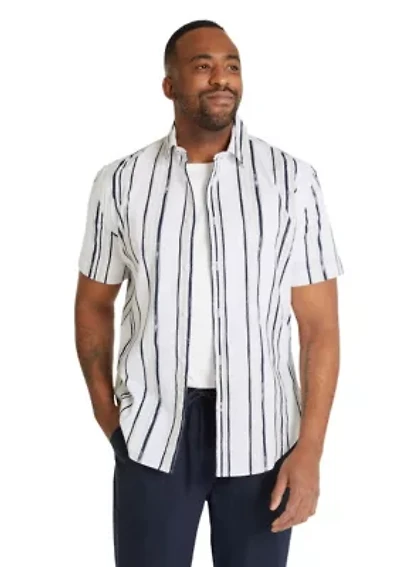 Big & Tall Archer Painterly Stripe Shirt
