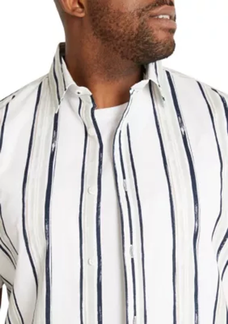 Big & Tall Archer Painterly Stripe Shirt