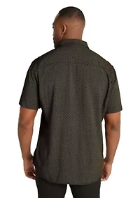 Big & Tall Flynn Geo Print Viscose Shirt