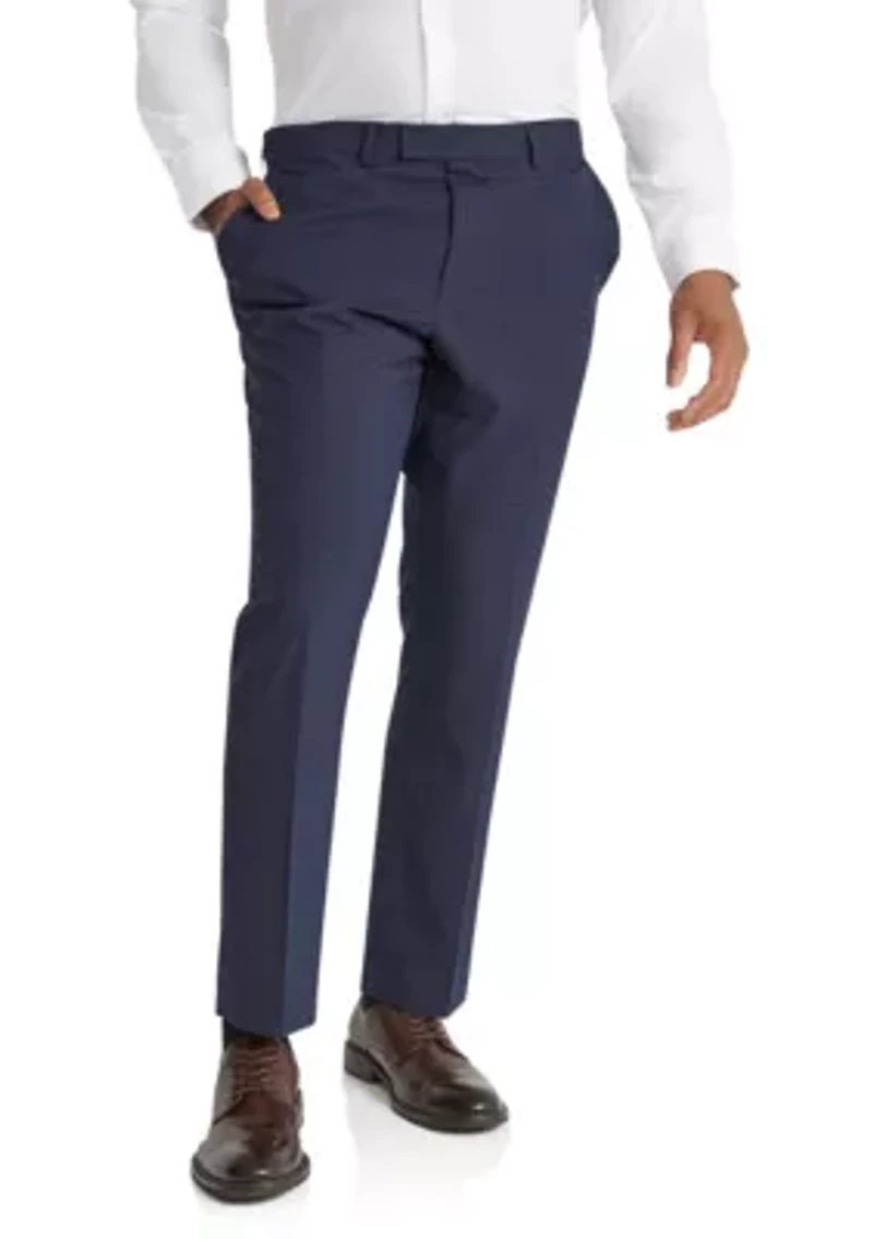 Big & Tall Damon Check Slim Dress Pant