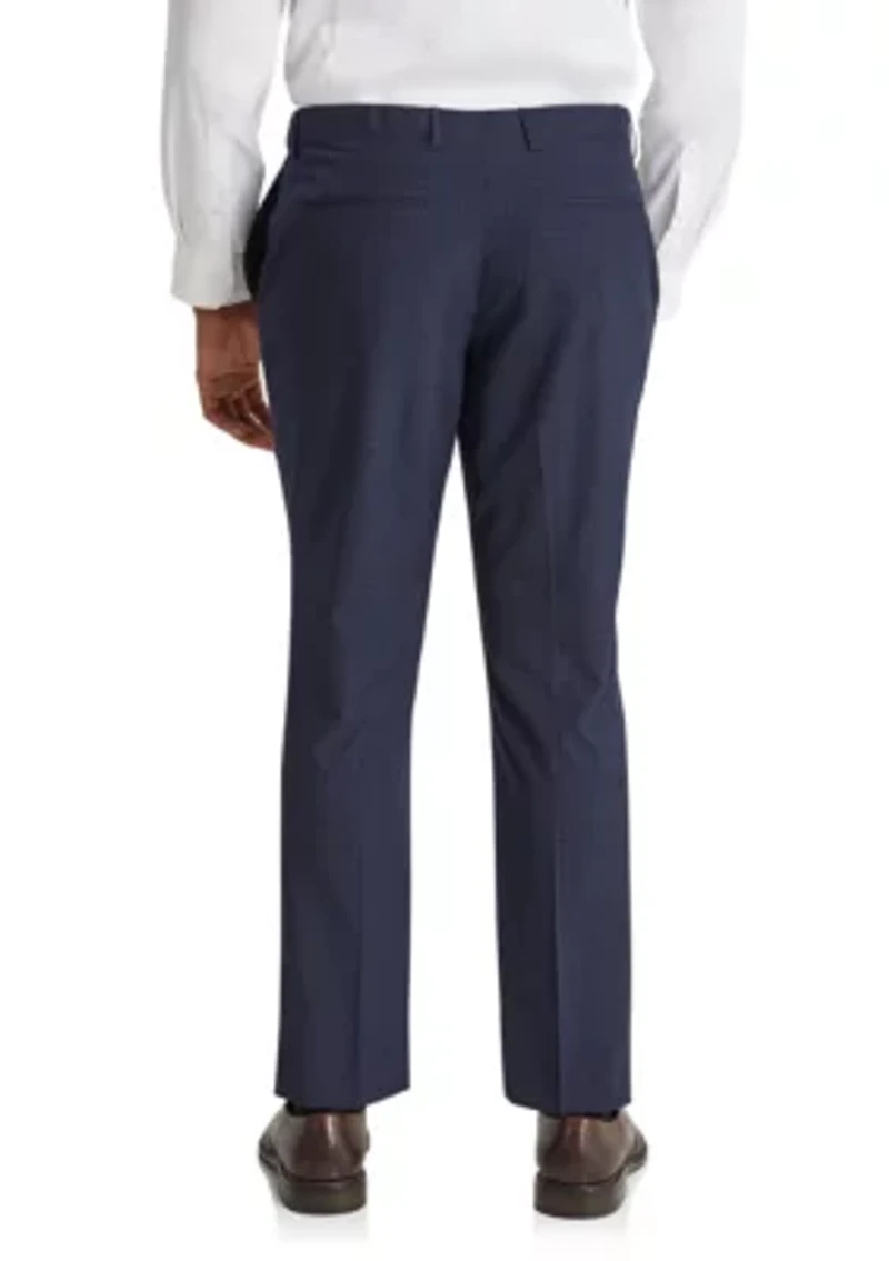 Big & Tall Damon Check Slim Dress Pant