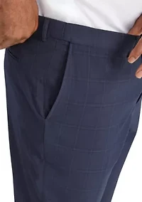 Big & Tall Damon Check Slim Dress Pant
