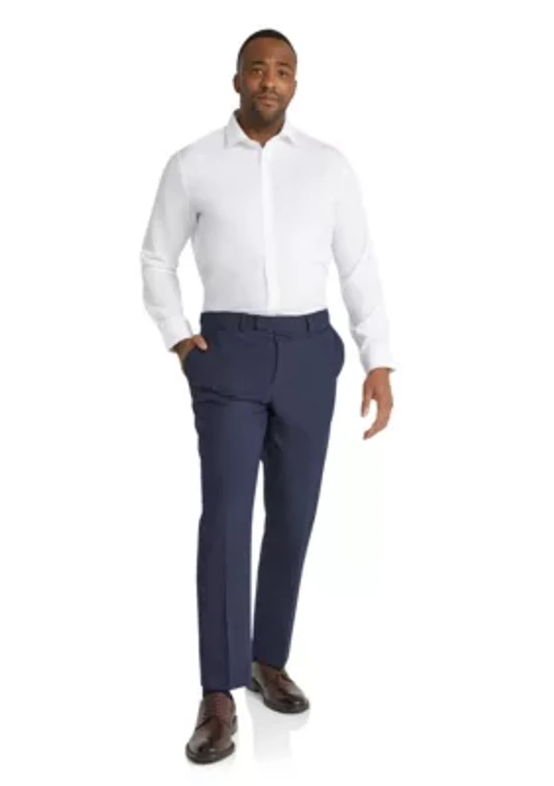 Big & Tall Damon Check Slim Dress Pant