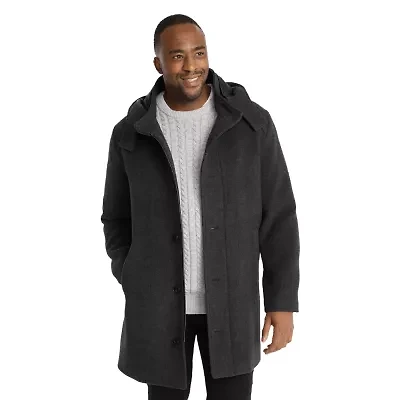 Big & Tall Evans Hood Overcoat