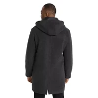 Big & Tall Evans Hood Overcoat
