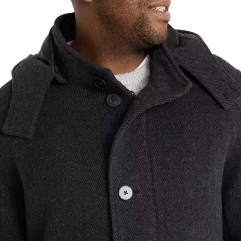 Big & Tall Evans Hood Overcoat