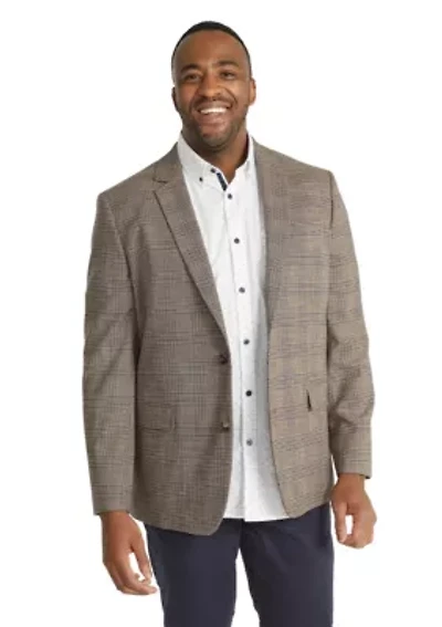 Big & Tall Aspen Check Stretch Blazer